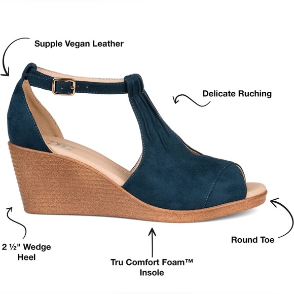 Journee ankle strap wedge. Brand new, never worn. Still in box. - Picture 3 of 3